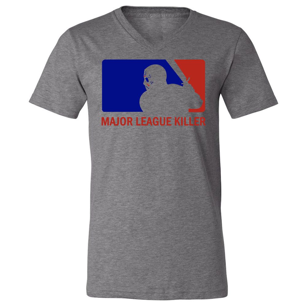 Unisex V-Neck T-Shirt - 1N2UFXBT - Deep Heather - 13