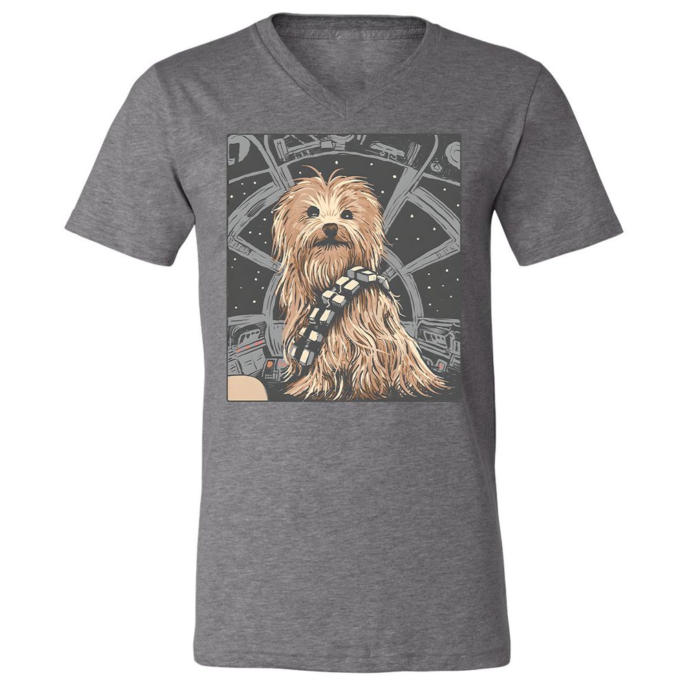 Unisex V-Neck T-Shirt - 5B4SERCY - Deep Heather - 13