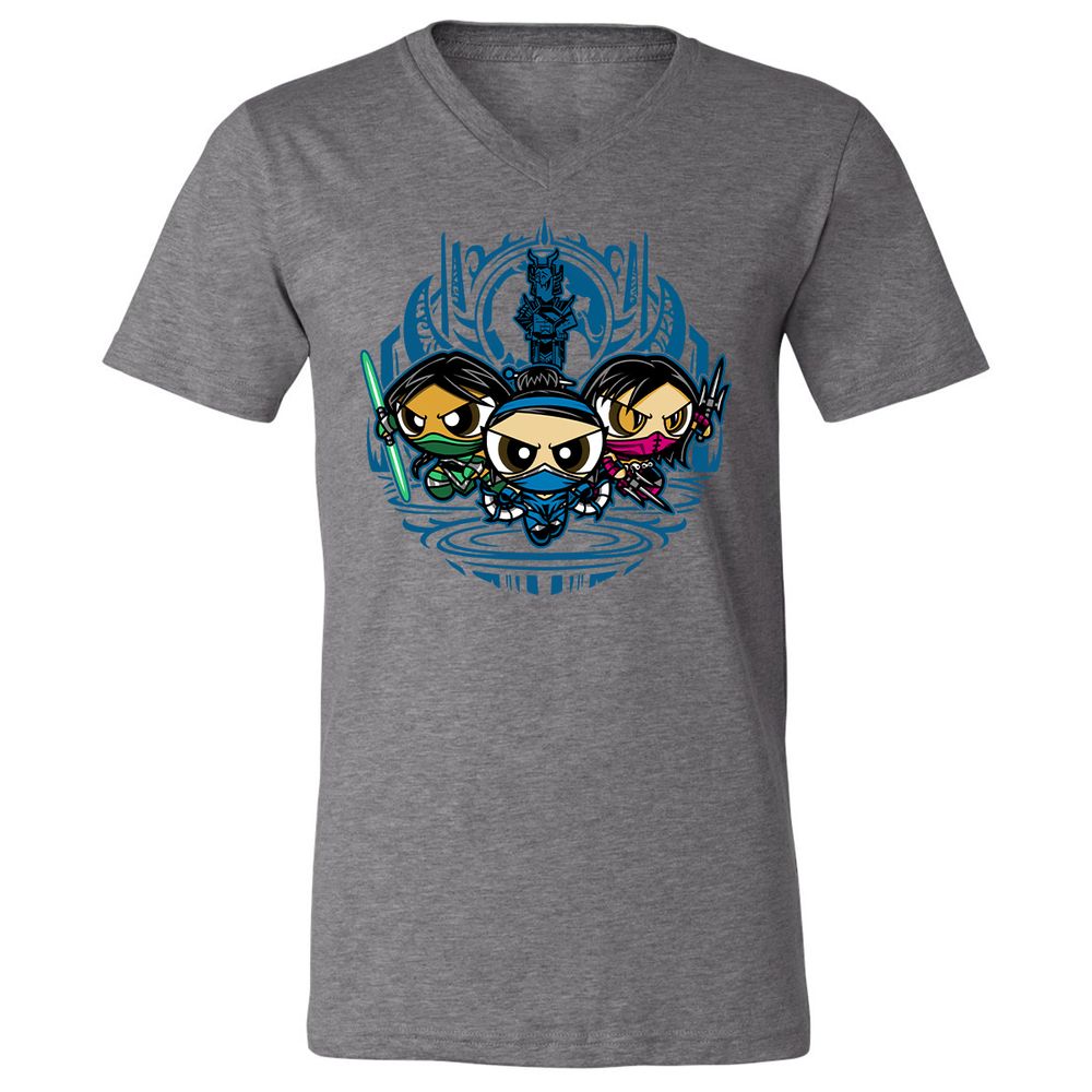 Unisex V-Neck T-Shirt - 1RF4BJFW - Deep Heather - 13