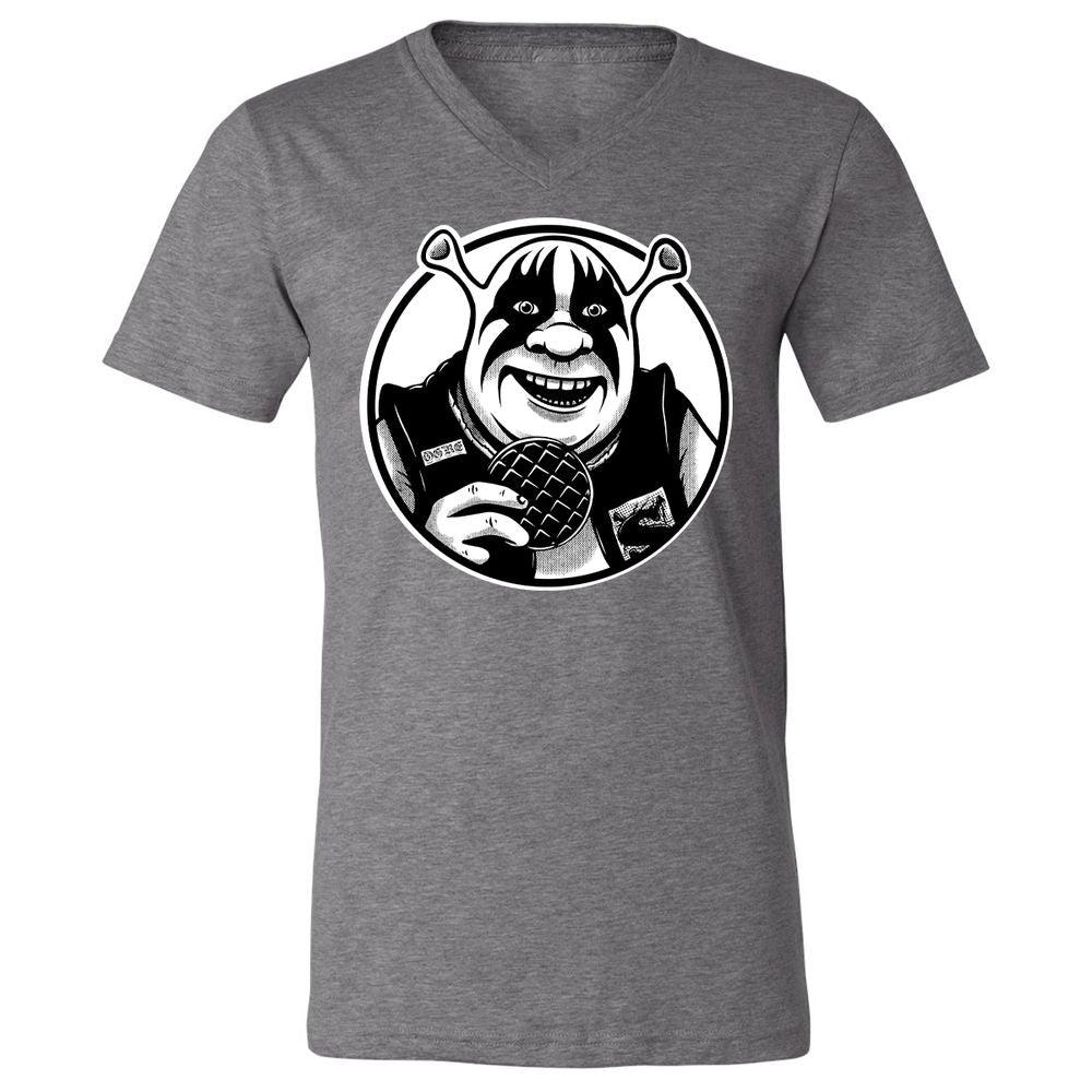 Unisex V-Neck T-Shirt - FEAMGZ36 - Deep Heather - 13