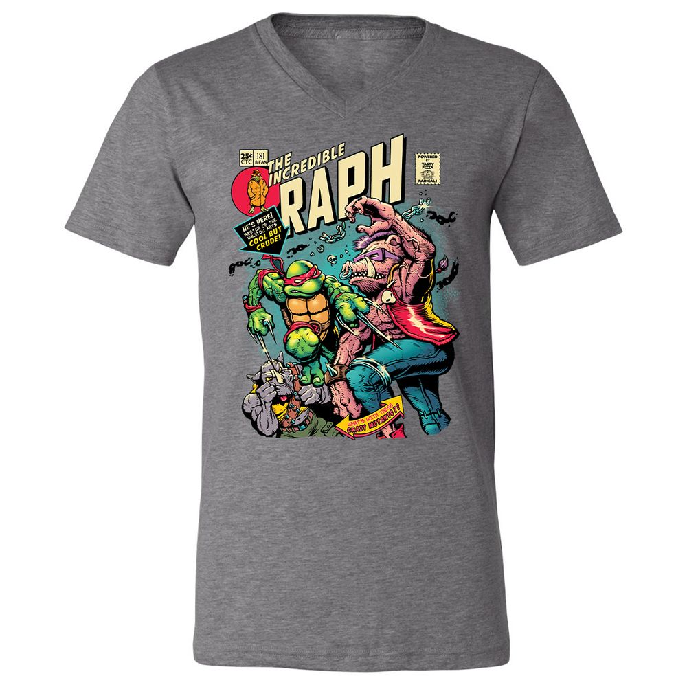 Unisex V-Neck T-Shirt - WL8DG6DW - Deep Heather - 13