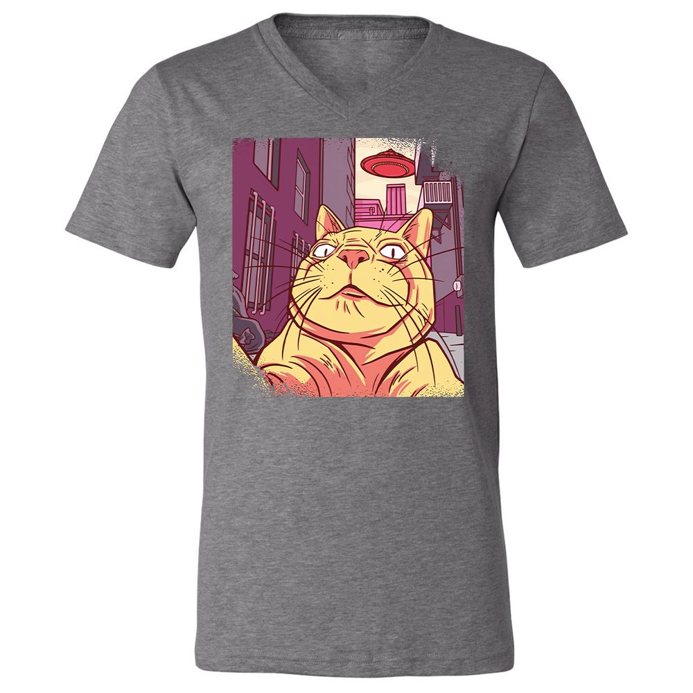 Unisex V-Neck T-Shirt - UPHK71VT - Deep Heather - 13