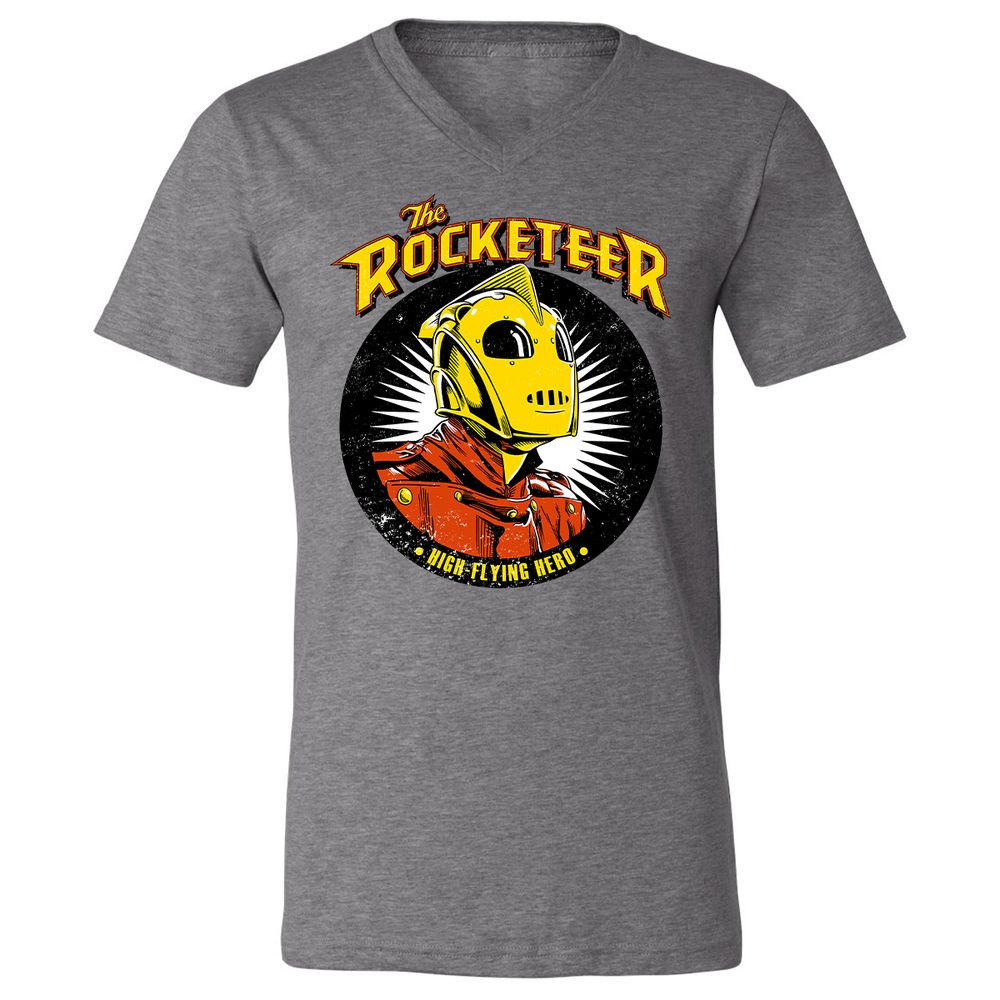 Unisex V-Neck T-Shirt - AAHZVV2L - Deep Heather - 13
