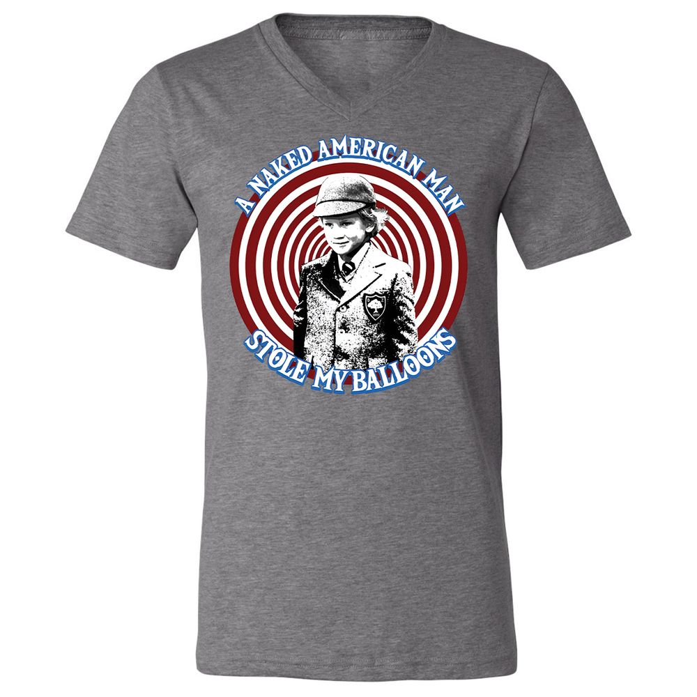 Unisex V-Neck T-Shirt - 4D6L6H9G - Deep Heather - 13