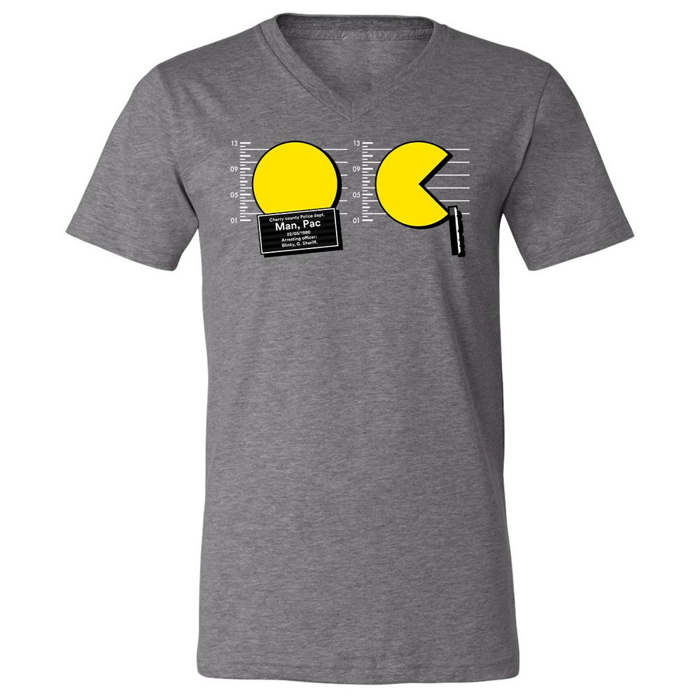 Unisex V-Neck T-Shirt - 8CE72UGG - Deep Heather - 13