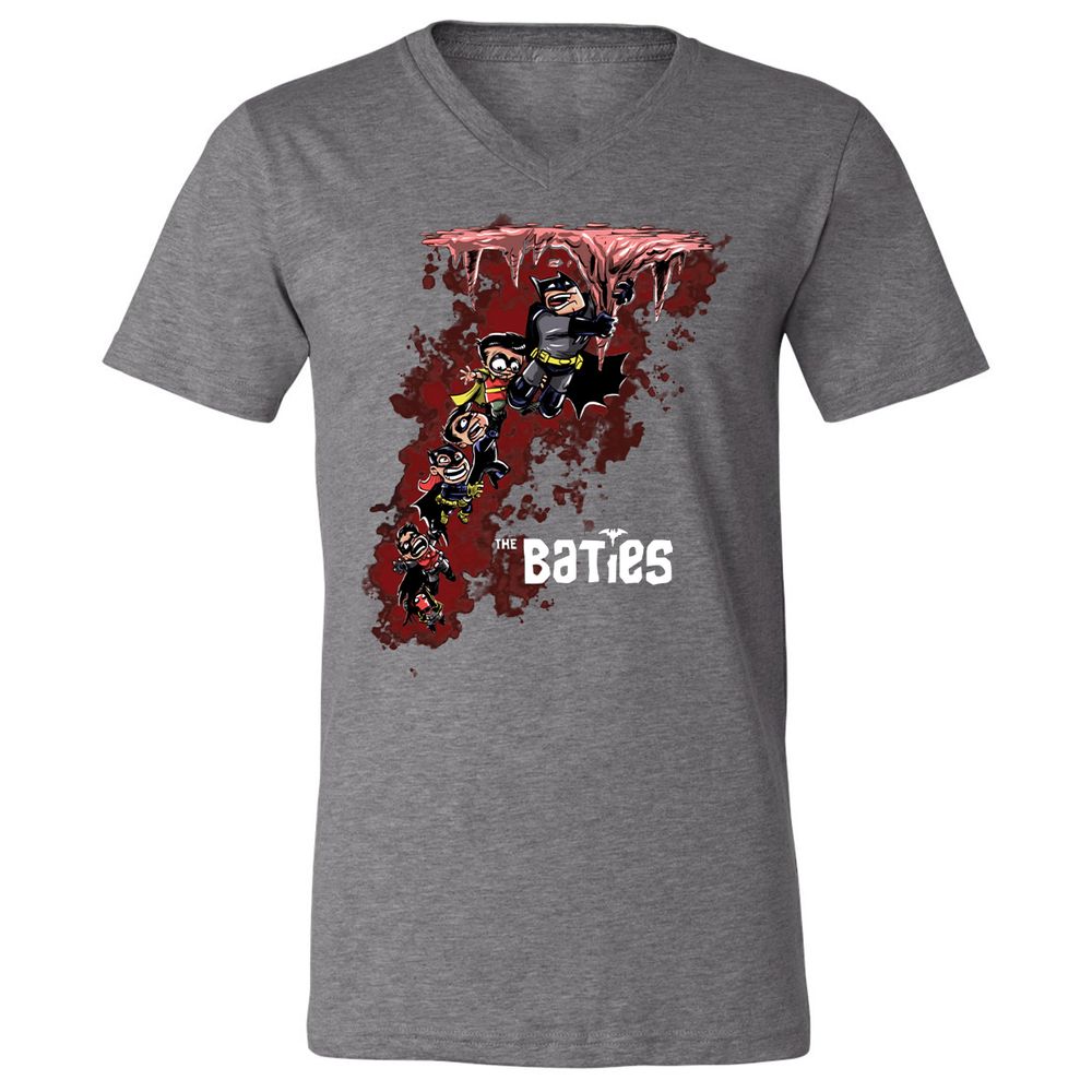 Unisex V-Neck T-Shirt - CW8472KG - Deep Heather - 13