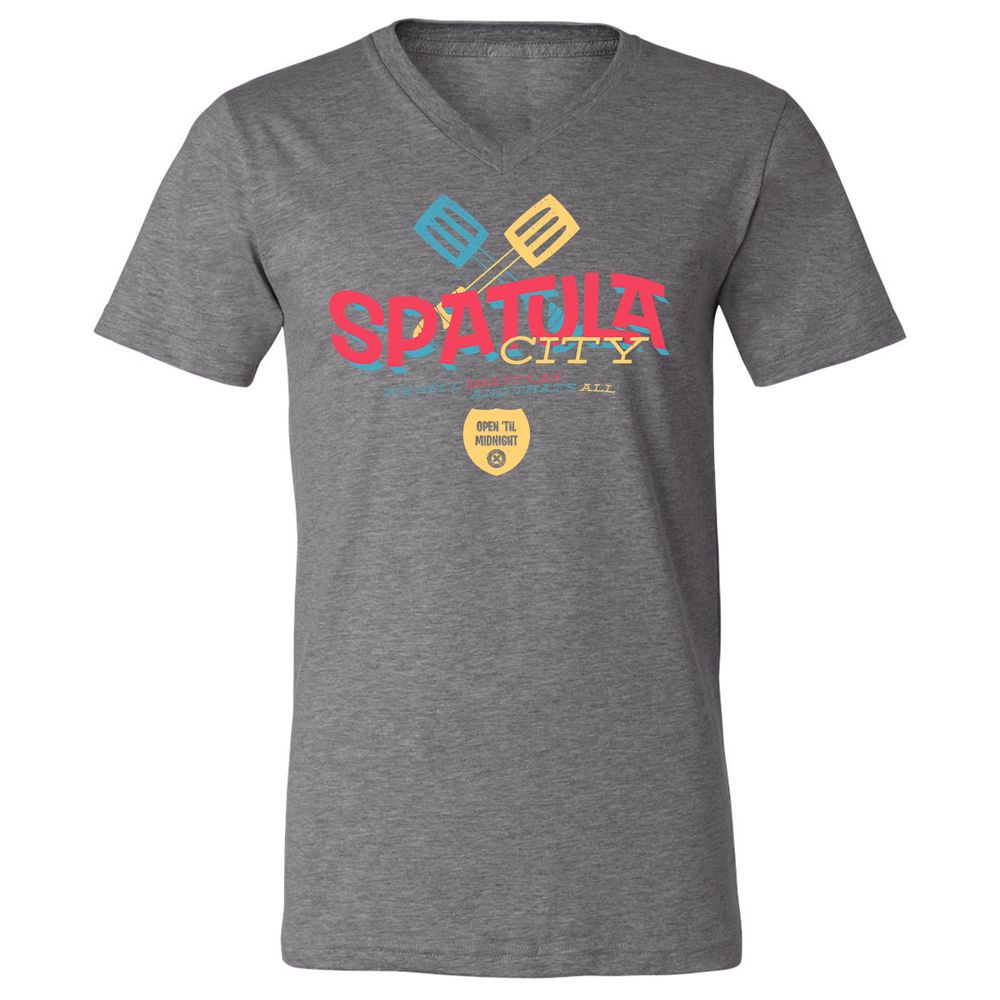 Unisex V-Neck T-Shirt - MPY5R1K1 - Deep Heather - 13