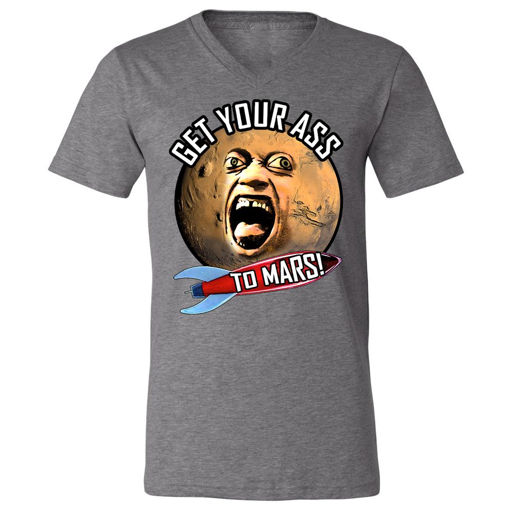 Unisex V-Neck T-Shirt - E82U1GUC - Deep Heather - 13