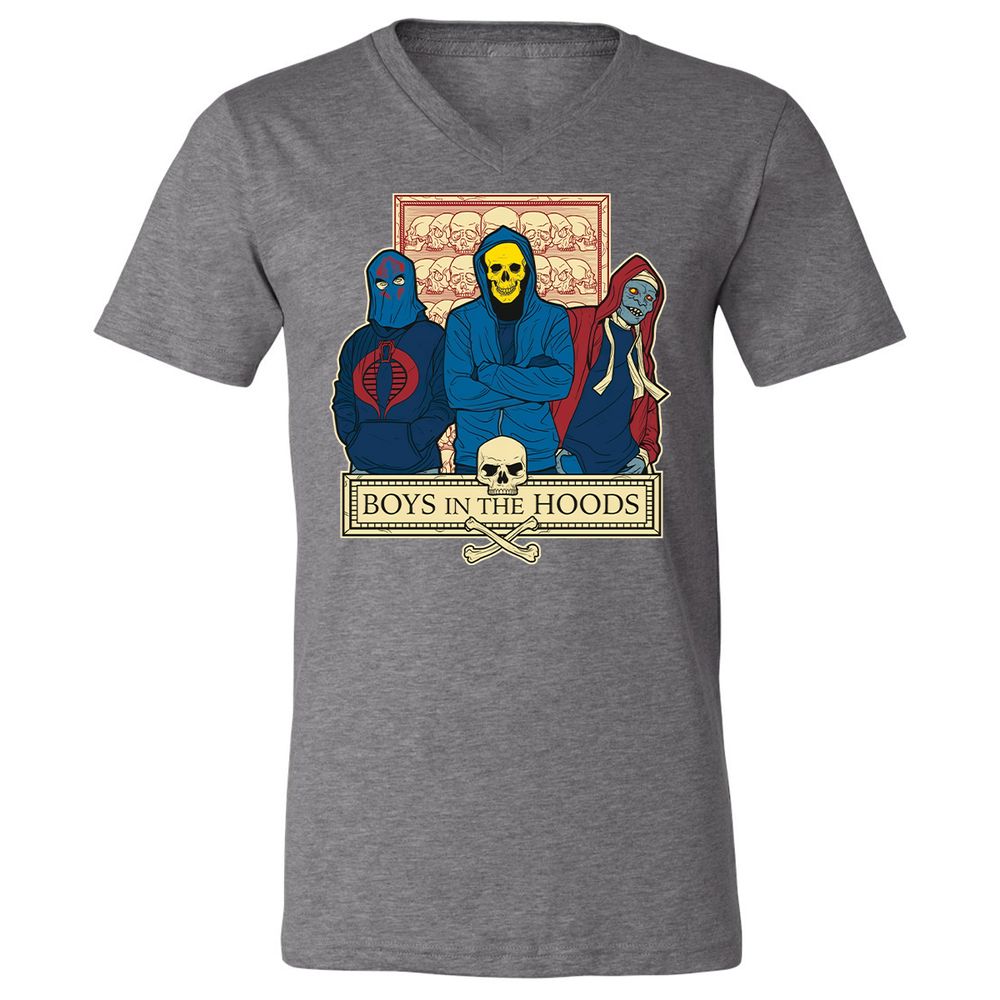 Unisex V-Neck T-Shirt - US8VPAP7 - Deep Heather - 13