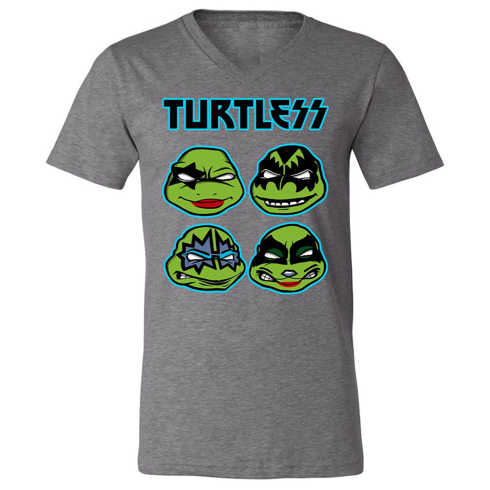 Unisex V-Neck T-Shirt - 8WTPWZHV - Deep Heather - 13