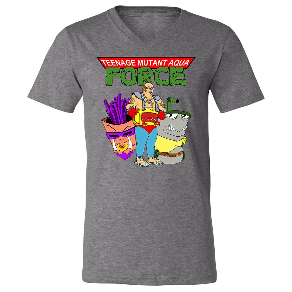 Unisex V-Neck T-Shirt - ZG72MDDD - Deep Heather - 13