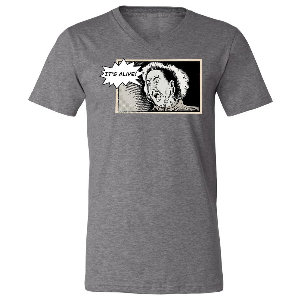 Unisex V-Neck T-Shirt - Q5UHYBSY - Deep Heather - 13