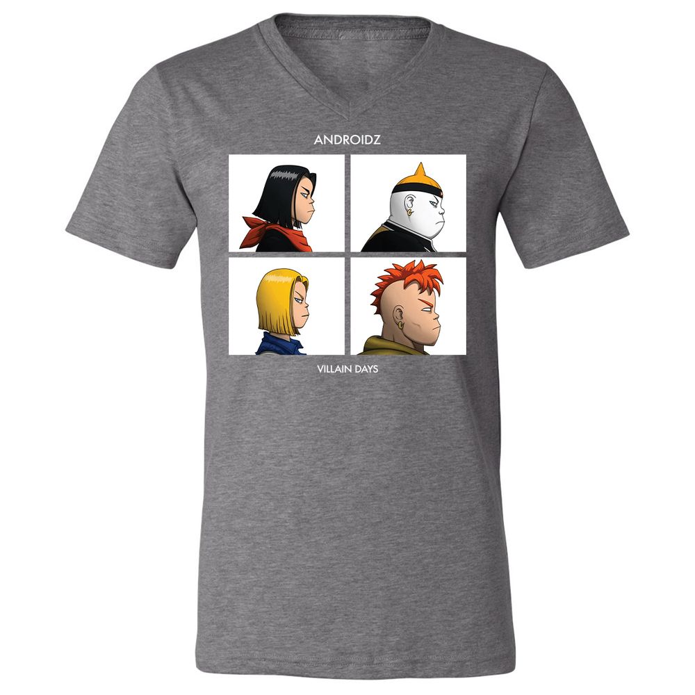 Unisex V-Neck T-Shirt - GBCZP2N6 - Deep Heather - 13
