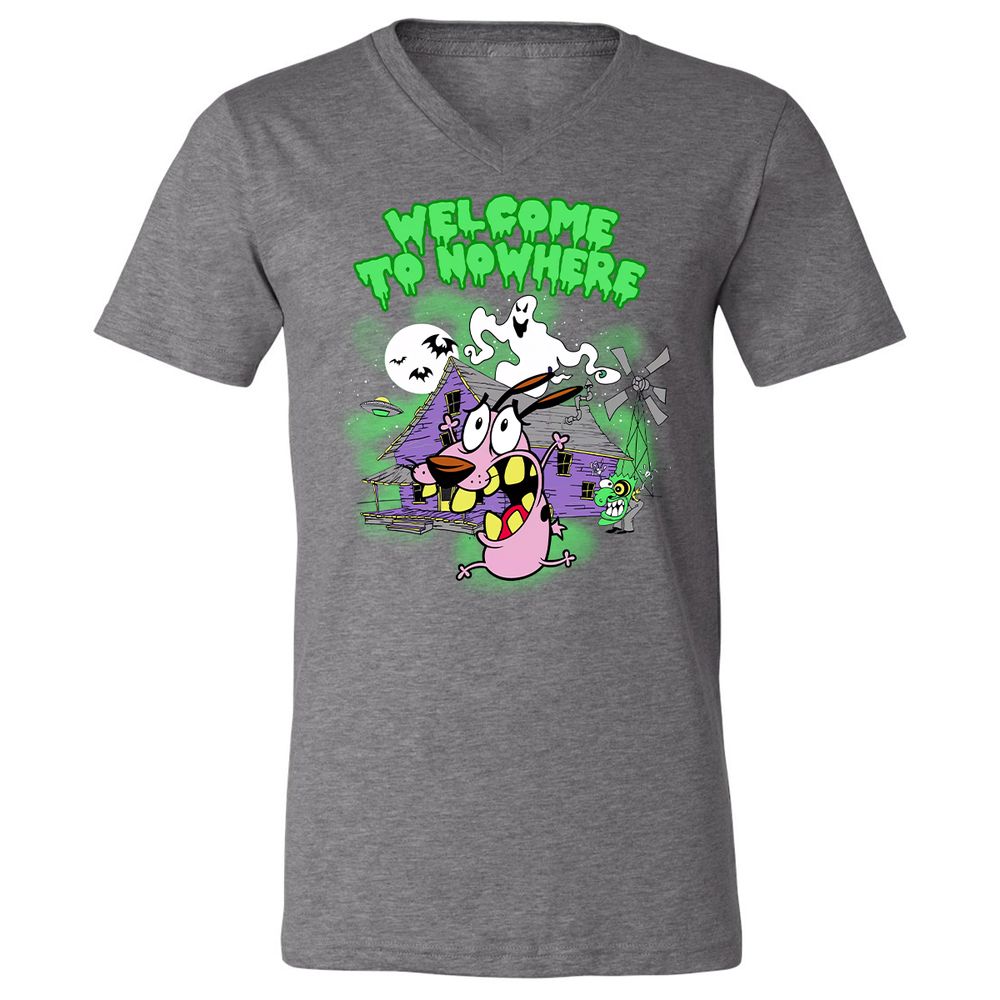 Unisex V-Neck T-Shirt - 3RLZRZQK - Deep Heather - 13