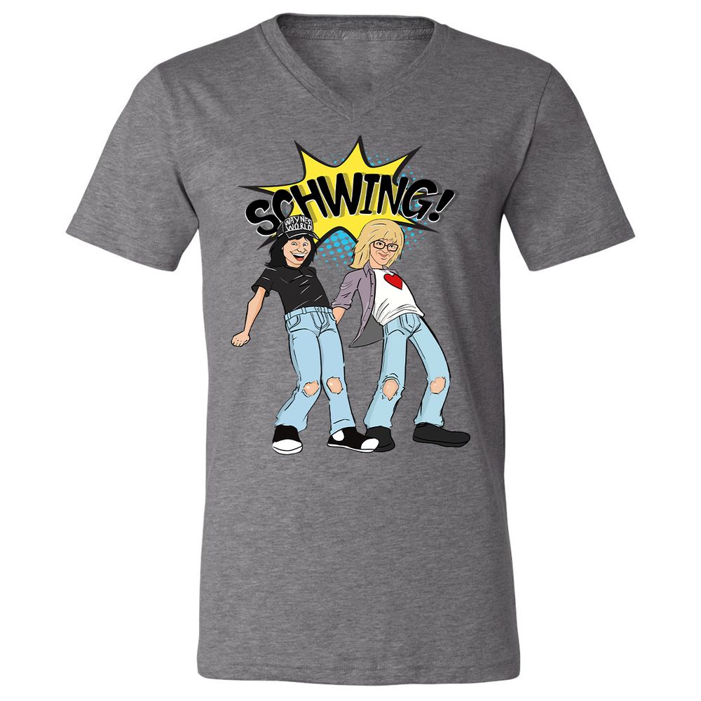 Unisex V-Neck T-Shirt - CPM4HSCN - Deep Heather - 13