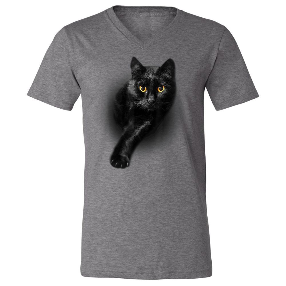 Unisex V-Neck T-Shirt - ZDC7R5Z2 - Deep Heather - 13