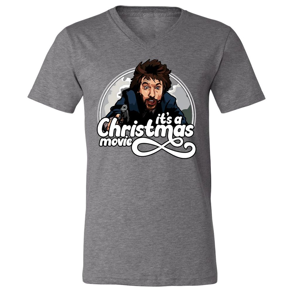Unisex V-Neck T-Shirt - 2F8ERZPU - Deep Heather - 13
