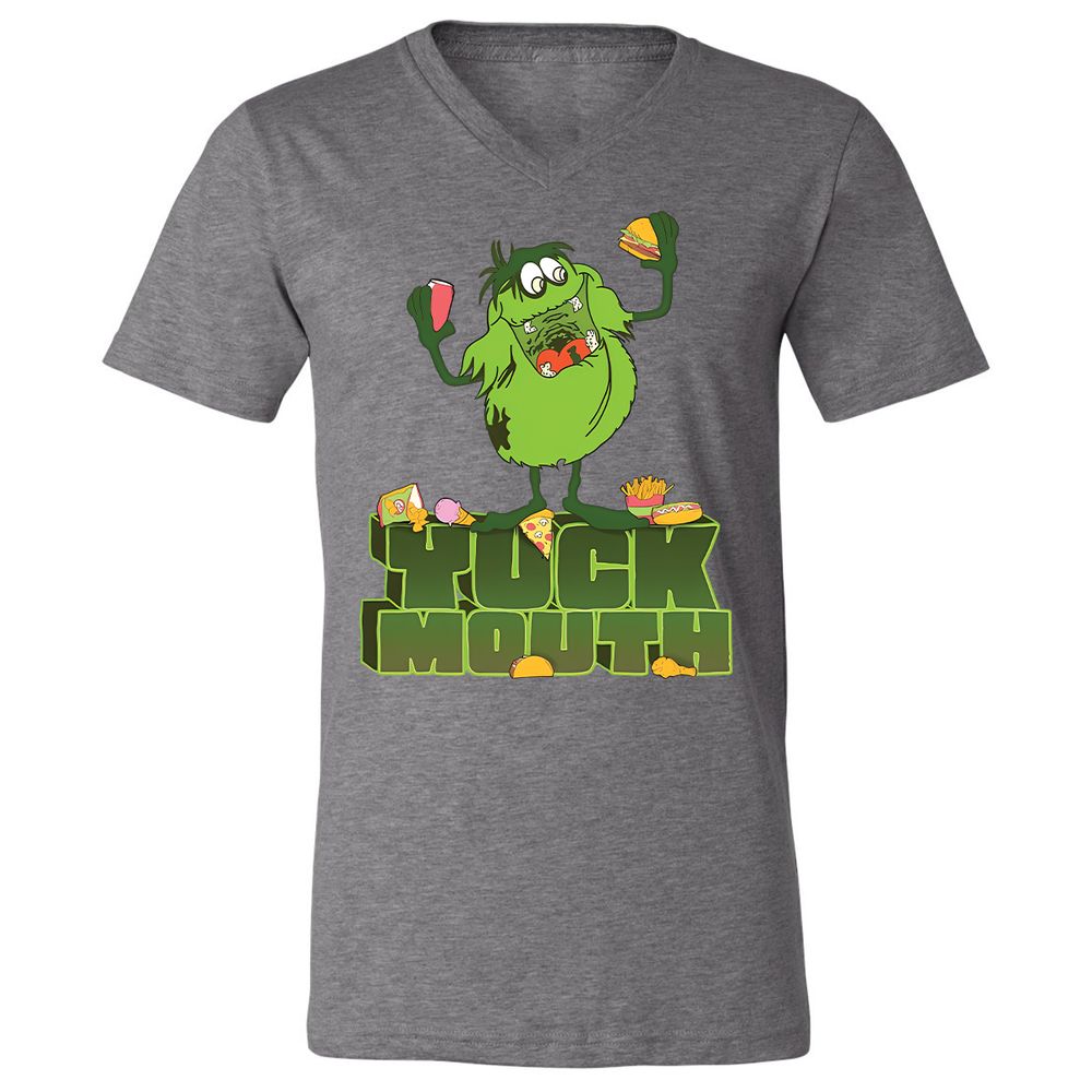 Unisex V-Neck T-Shirt - 7NP8WMYE - Deep Heather - 13