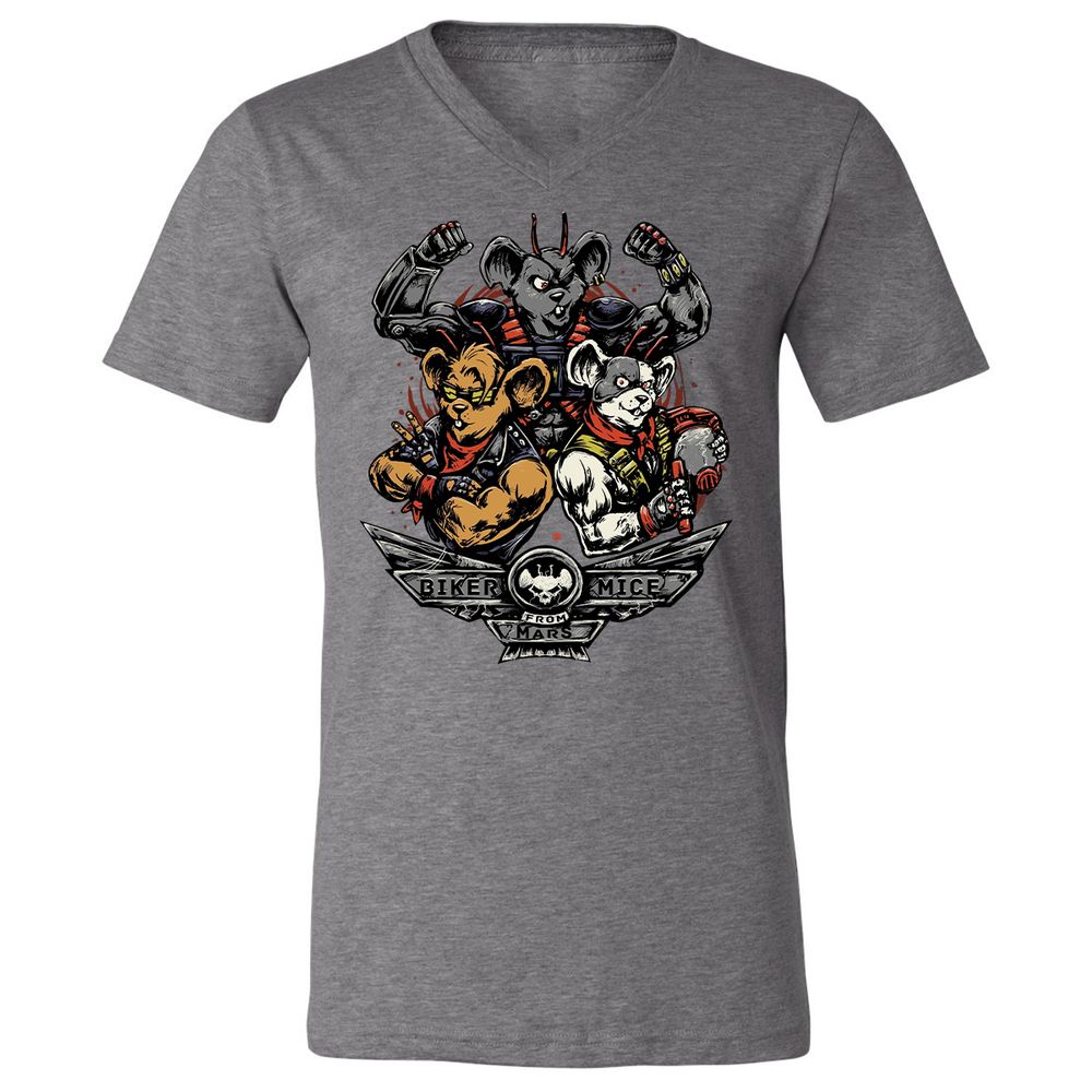 Unisex V-Neck T-Shirt - Z51R8RRB - Deep Heather - 13