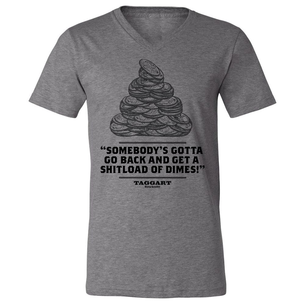 Unisex V-Neck T-Shirt - RCCSF3K4 - Deep Heather - 13