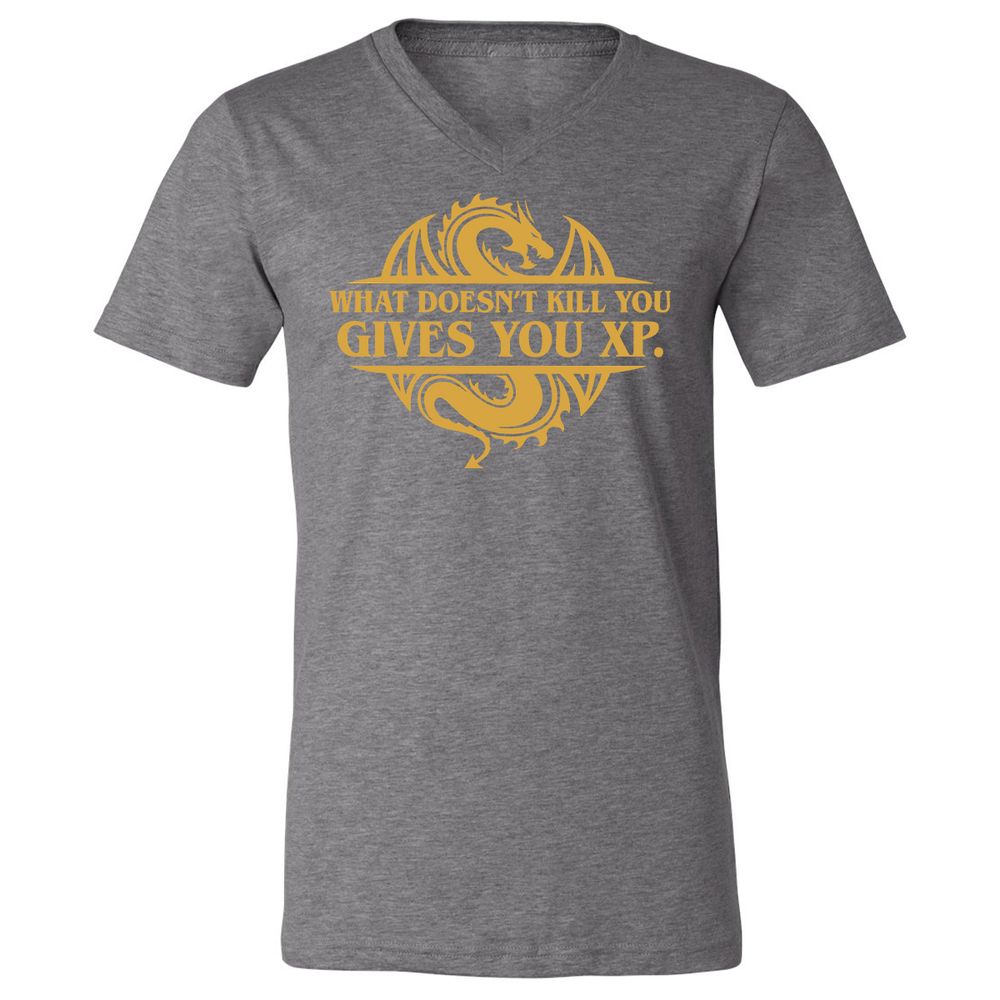 Unisex V-Neck T-Shirt - 6CMVKN7N - Deep Heather - 13