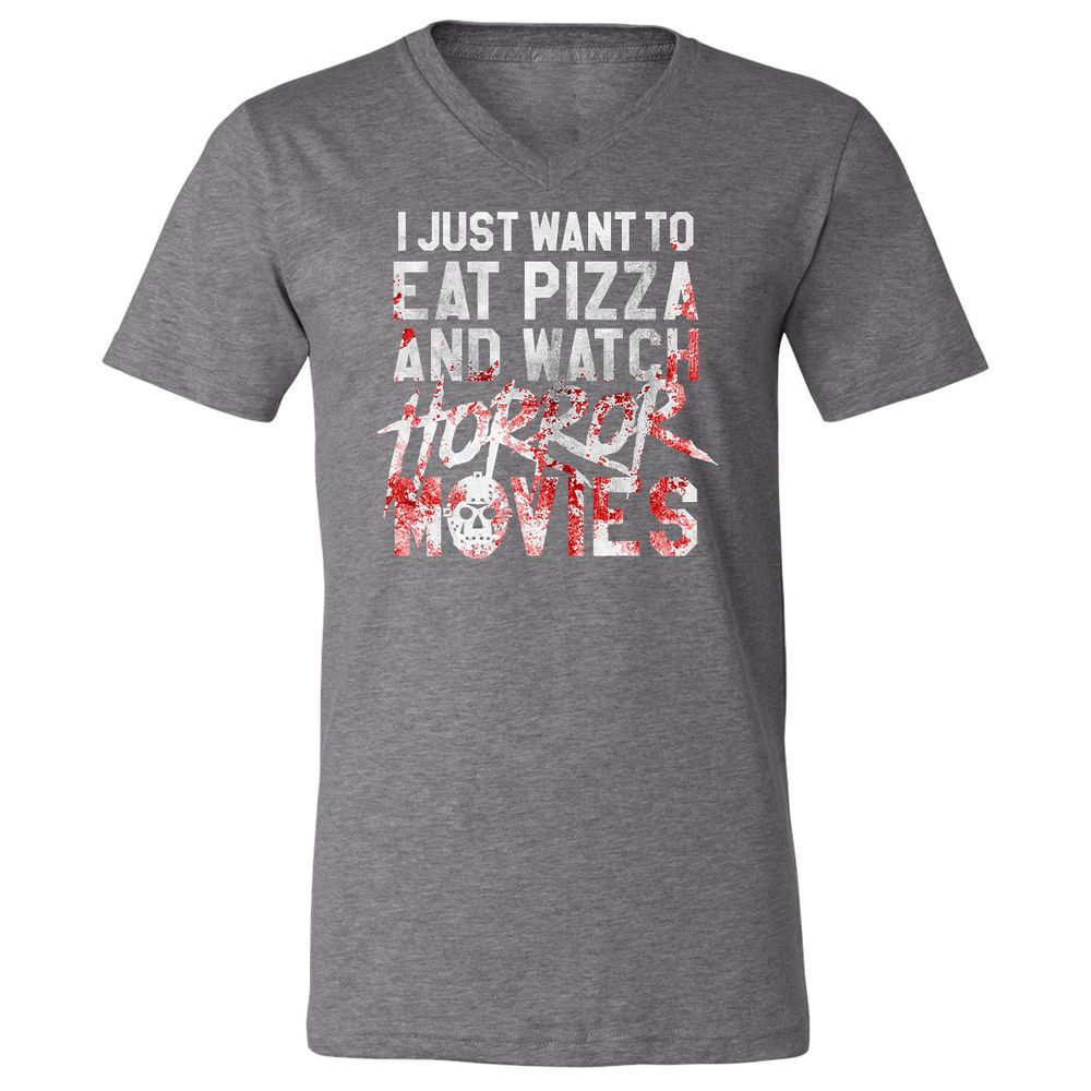 Unisex V-Neck T-Shirt - FTTVXN8J - Deep Heather - 13