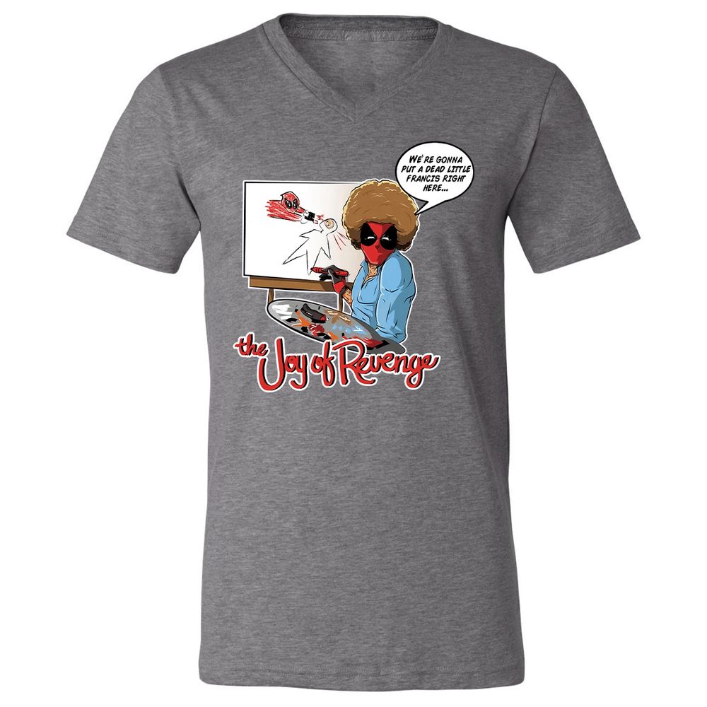 Unisex V-Neck T-Shirt - T59CNKVZ - Deep Heather - 13