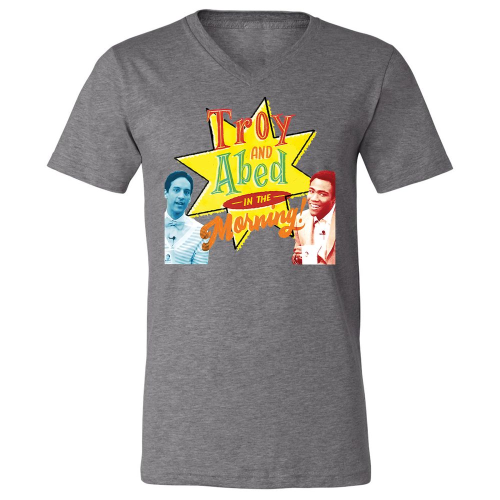 Unisex V-Neck T-Shirt - 6EG6F517 - Deep Heather - 13