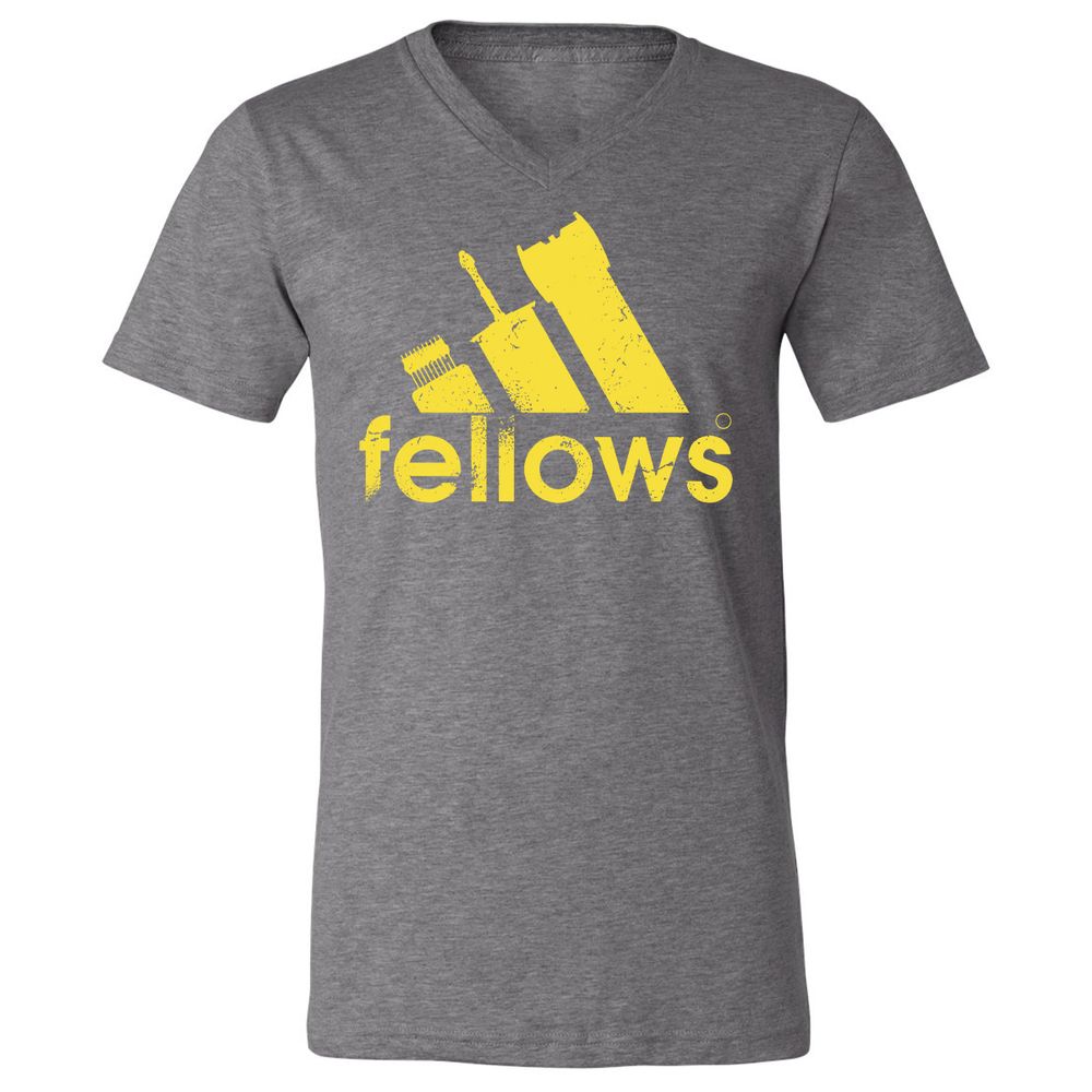 Unisex V-Neck T-Shirt - 5UTTLT3X - Deep Heather - 13