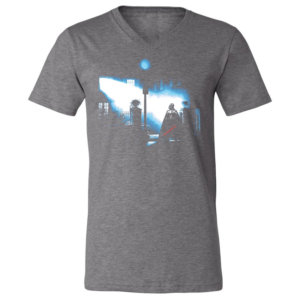 Unisex V-Neck T-Shirt - UUQEGEXK - Deep Heather - 13