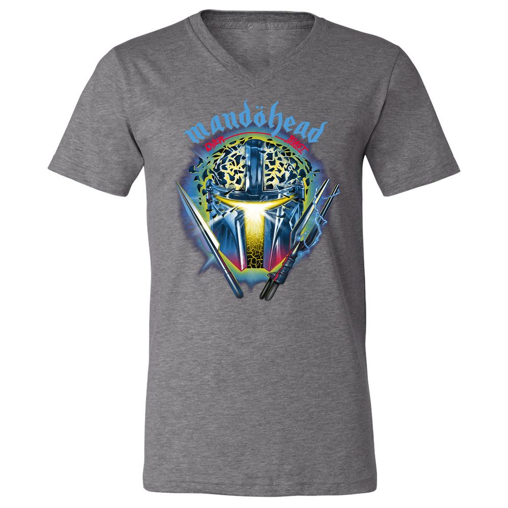 Unisex V-Neck T-Shirt - RM5U8C41 - Deep Heather - 13