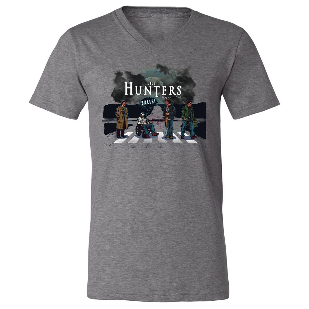 Unisex V-Neck T-Shirt - YZP69E7J - Deep Heather - 13