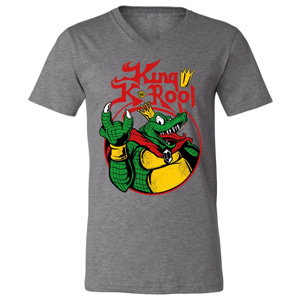 Unisex V-Neck T-Shirt - D4M16Y6M - Deep Heather - 13