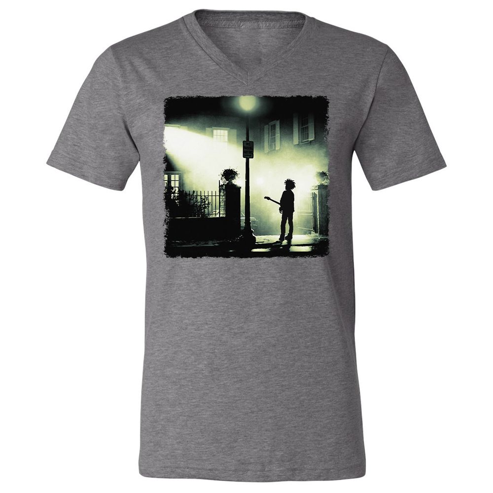 Unisex V-Neck T-Shirt - HYX4YM3F - Deep Heather - 13