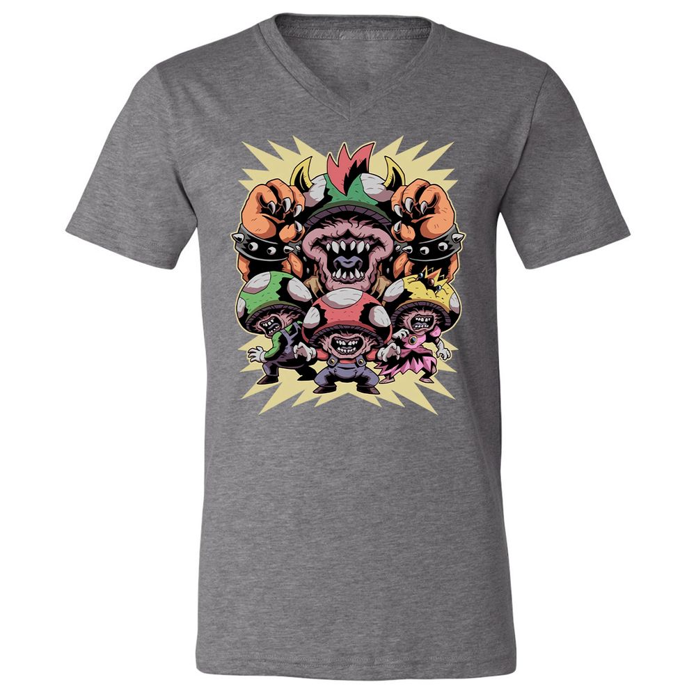Unisex V-Neck T-Shirt - 65GG824J - Deep Heather - 13