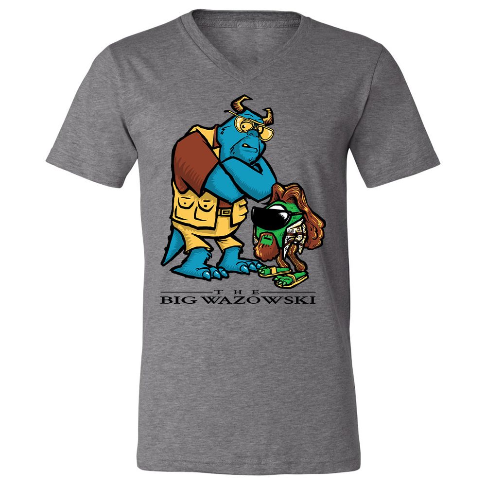 Unisex V-Neck T-Shirt - MWK2U7AQ - Deep Heather - 13
