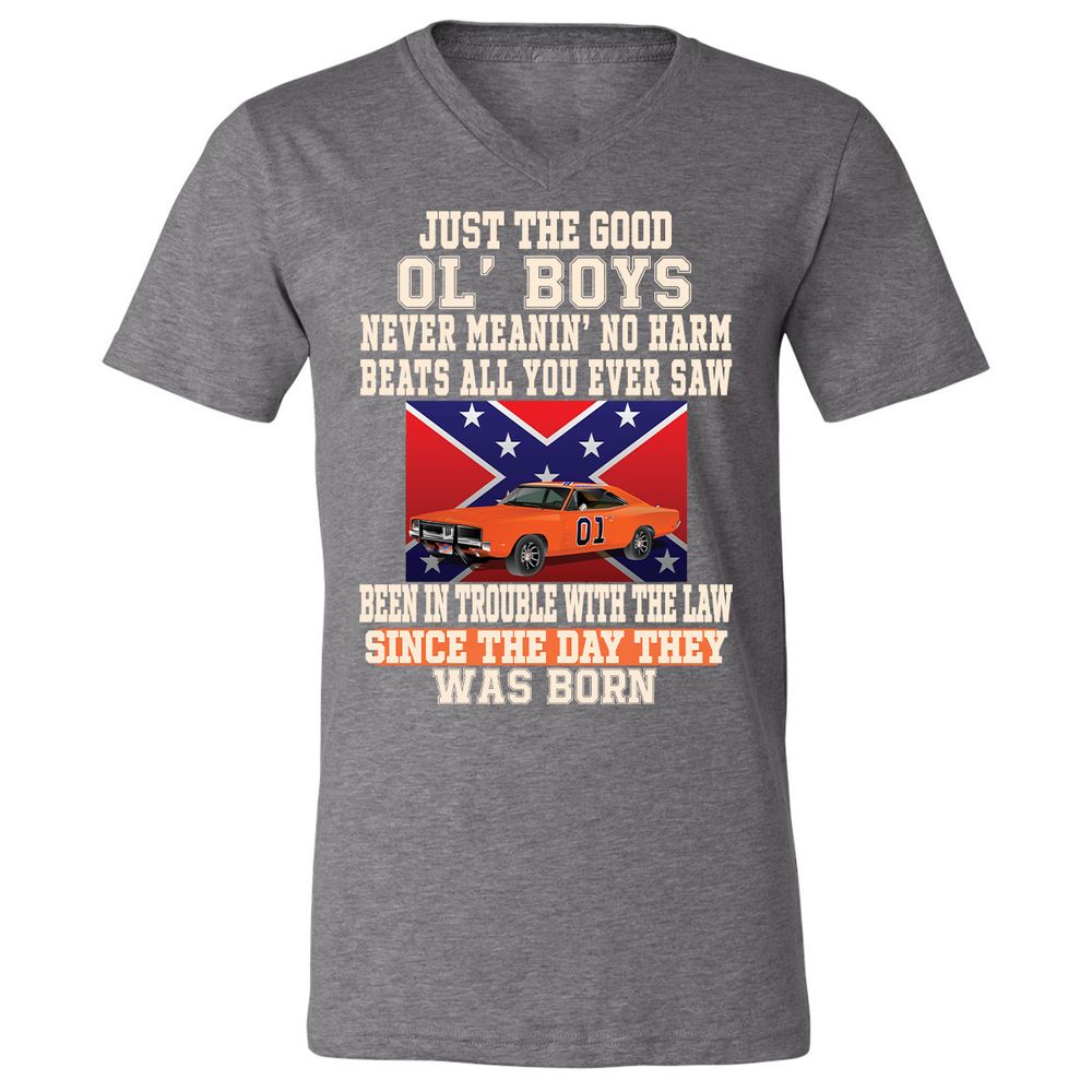Unisex V-Neck T-Shirt - 9FG51MZV - Deep Heather - 13