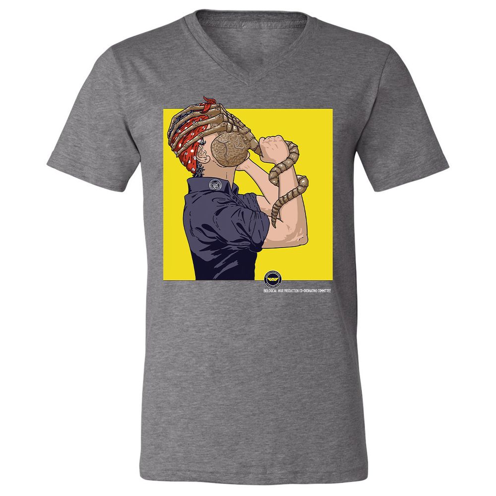 Unisex V-Neck T-Shirt - 2SHD2C9N - Deep Heather - 13