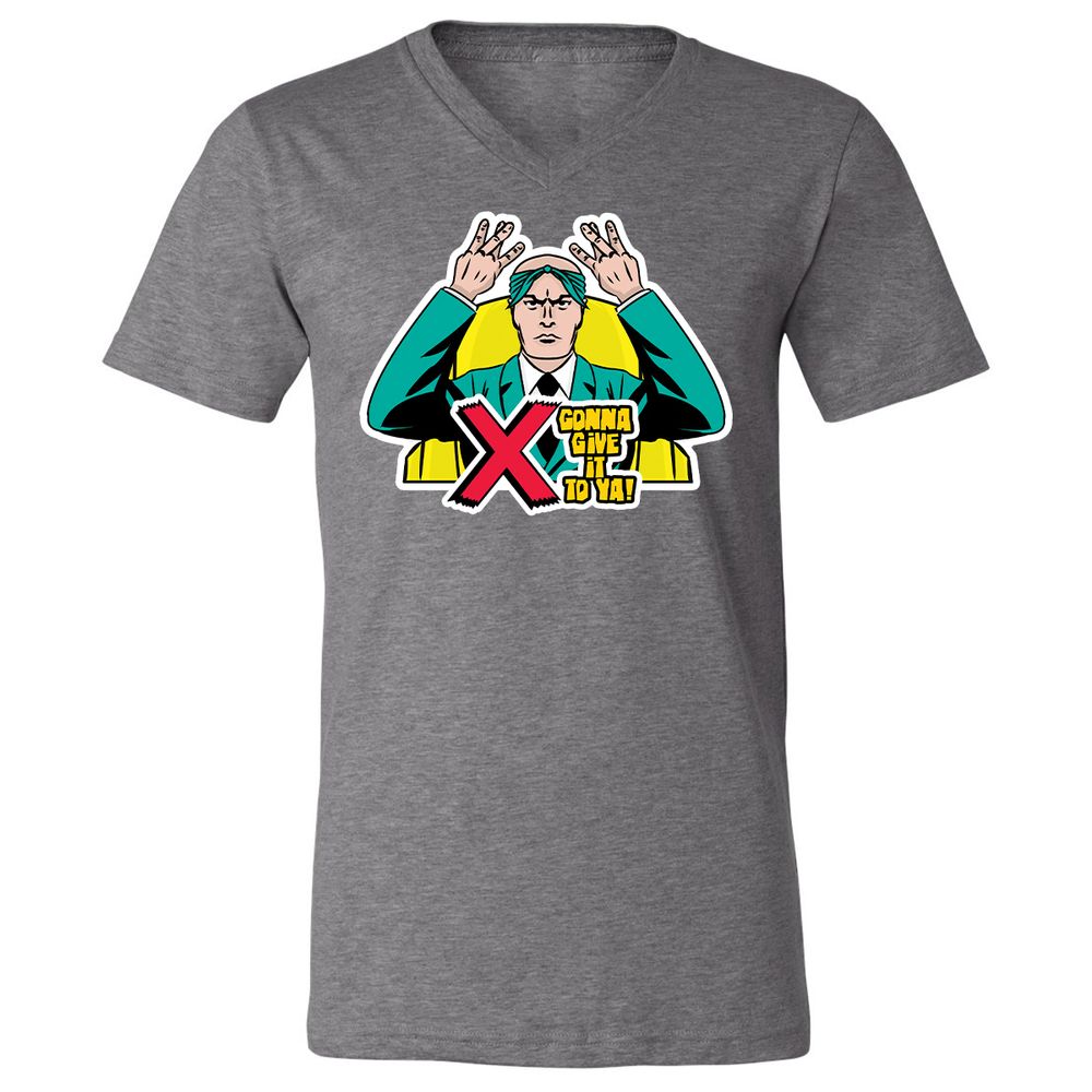 Unisex V-Neck T-Shirt - K3K2HSDX - Deep Heather - 13