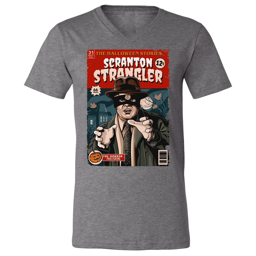 Unisex V-Neck T-Shirt - JZ21DRKZ - Deep Heather - 13