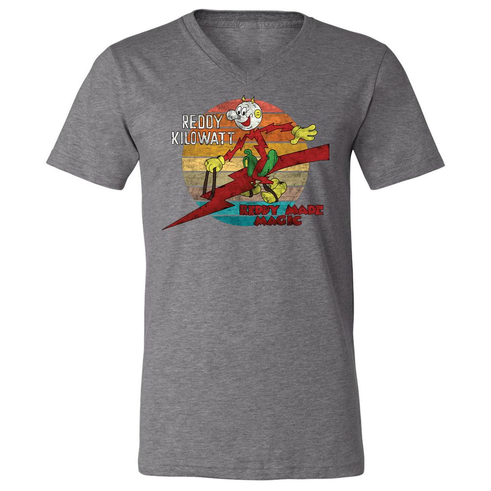 Unisex V-Neck T-Shirt - GJ9W2UXV - Deep Heather - 13