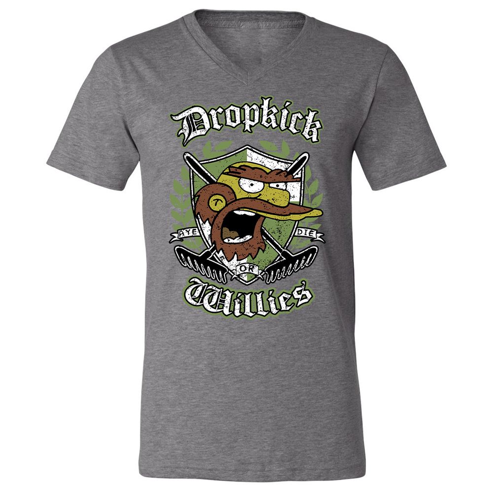 Unisex V-Neck T-Shirt - JCDJKW8U - Deep Heather - 13