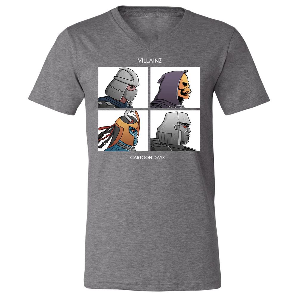 Unisex V-Neck T-Shirt - XN38YZCR - Deep Heather - 13