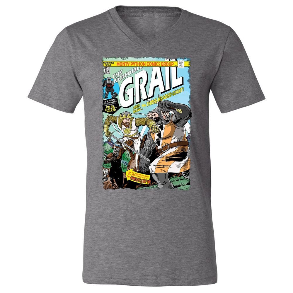 Unisex V-Neck T-Shirt - J297TTQU - Deep Heather - 13