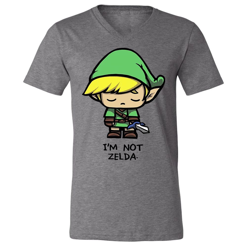 Unisex V-Neck T-Shirt - DCHZTKJP - Deep Heather - 13