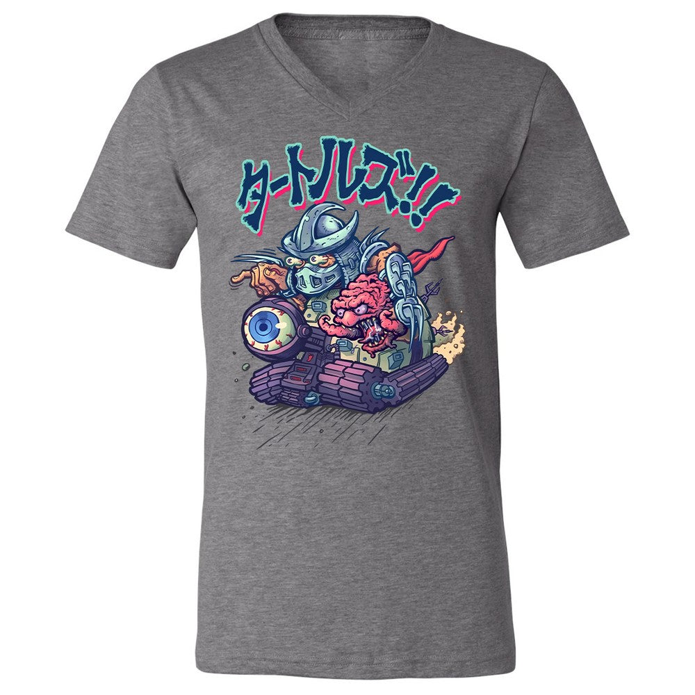 Unisex V-Neck T-Shirt - FQ3Z5D7W - Deep Heather - 13