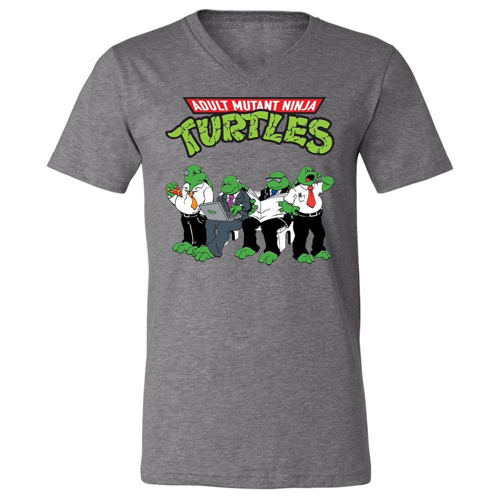 Unisex V-Neck T-Shirt - YFGN3HLW - Deep Heather - 13