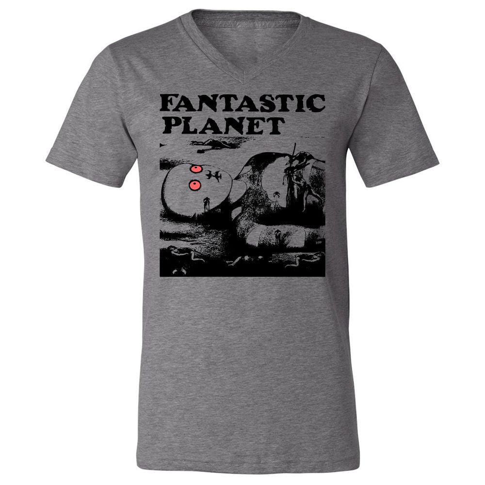 Unisex V-Neck T-Shirt - YMRHKNYJ - Deep Heather - 13