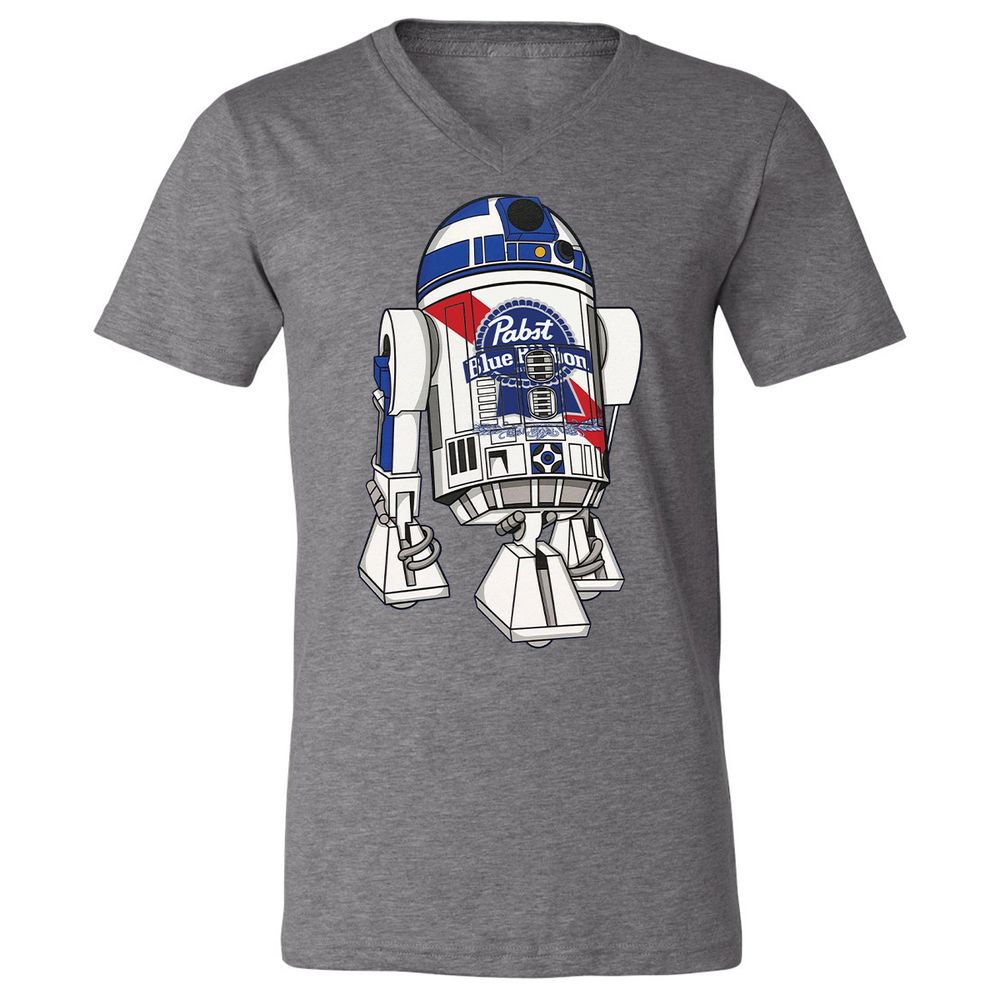 Unisex V-Neck T-Shirt - P7GZ5L2F - Deep Heather - 13