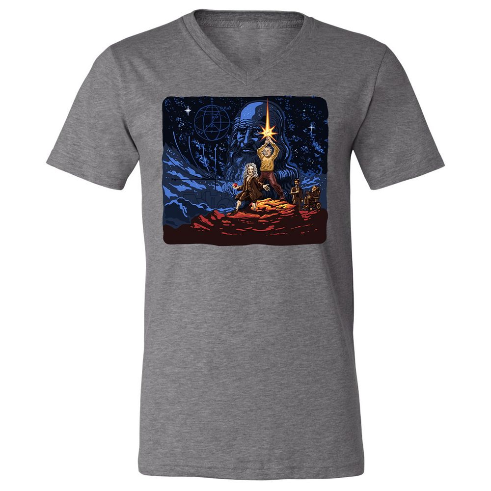 Unisex V-Neck T-Shirt - 6PPSGCJH - Deep Heather - 13